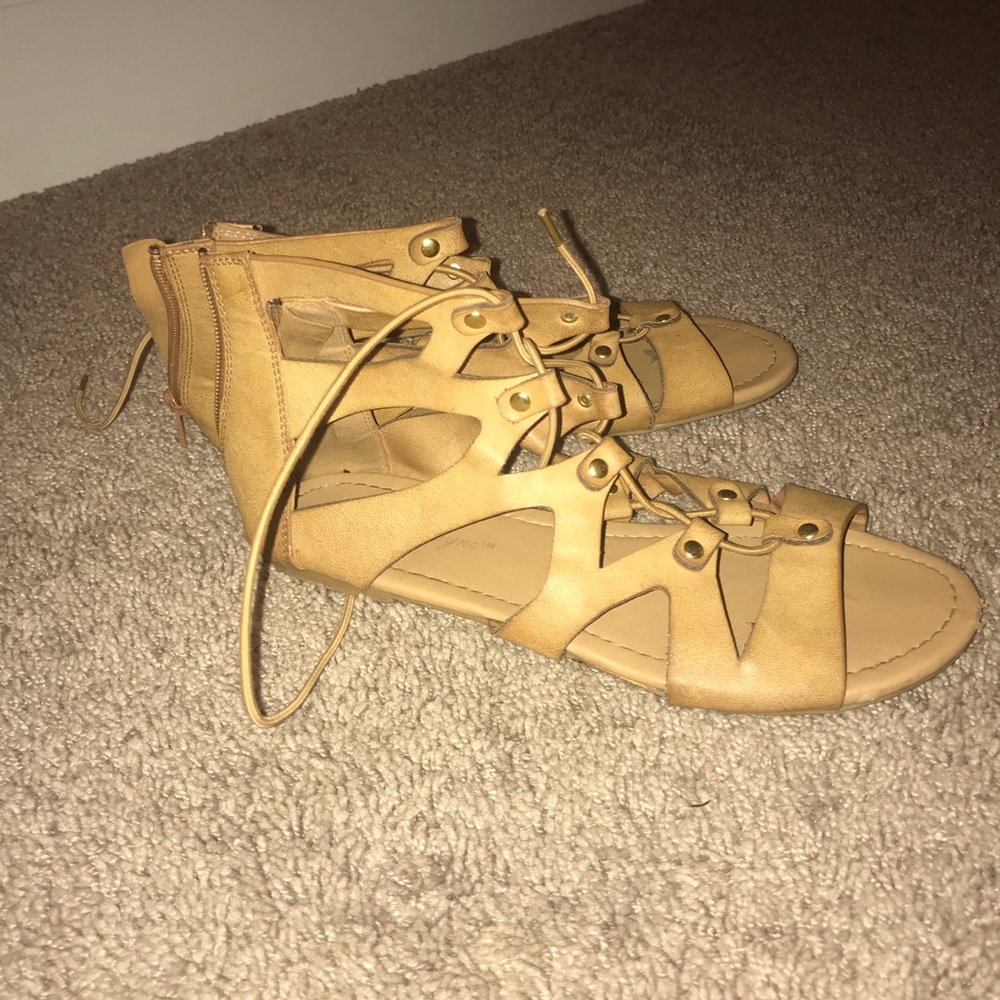 - cute lace up sandals